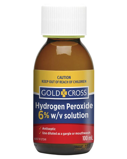 Gold Cross Hydrogen Peroxide 6% 100ml