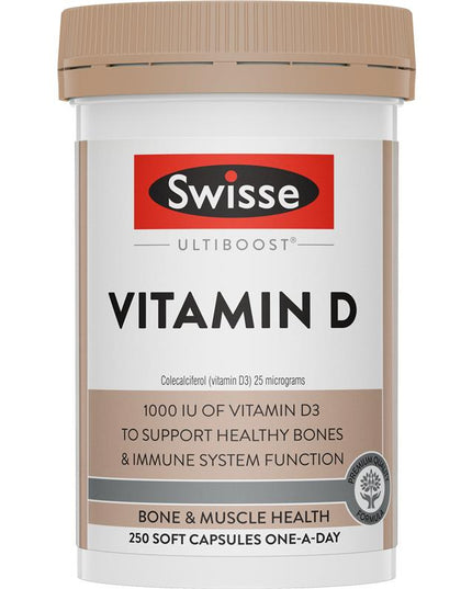 Swisse Vitamin D 250 Capsules