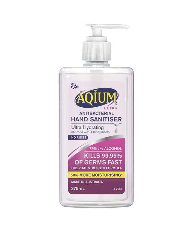 Aqium Antibacterial Hand Sanitiser Ultra 375ml