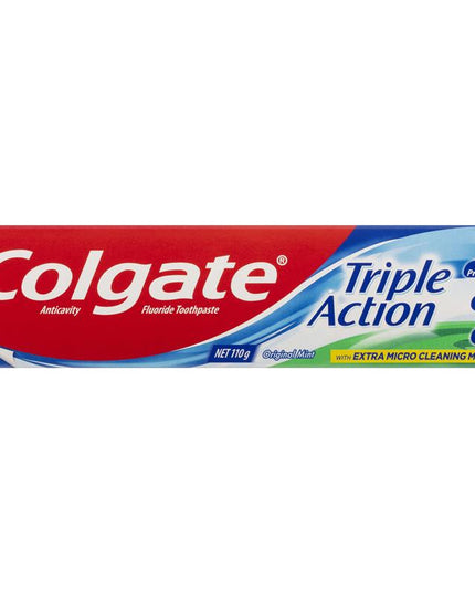 Colgate Toothpaste Triple Action Cavity Protection Fluoride Original Mint 110g
