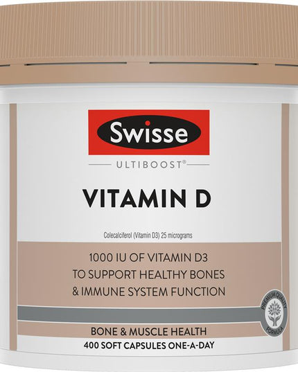 Swisse Vitamin D 400 Capsules