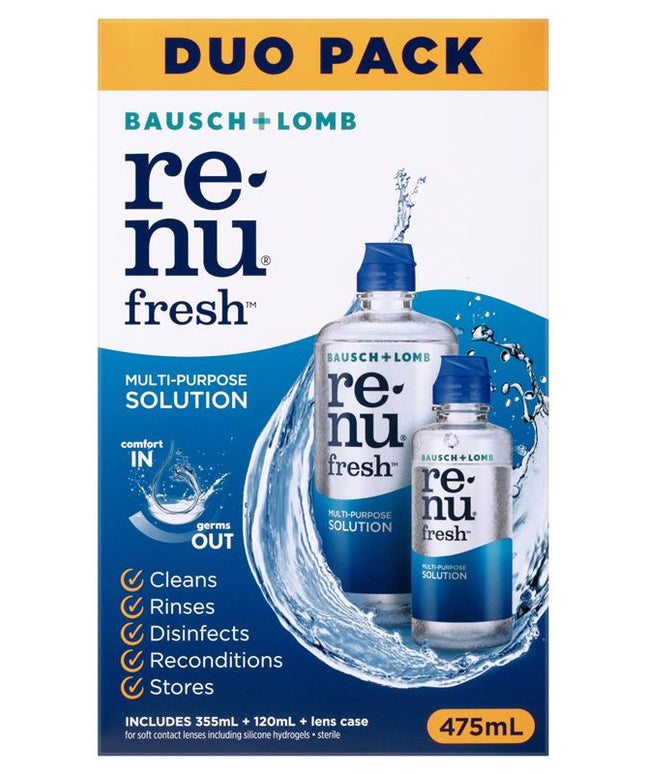 Bausch & Lomb Renu Fresh Multi-Purpose Duo Pack 355ml + 120ml