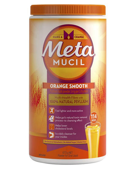 Metamucil Fibre Supplement Smooth Orange 114 Dose 673g