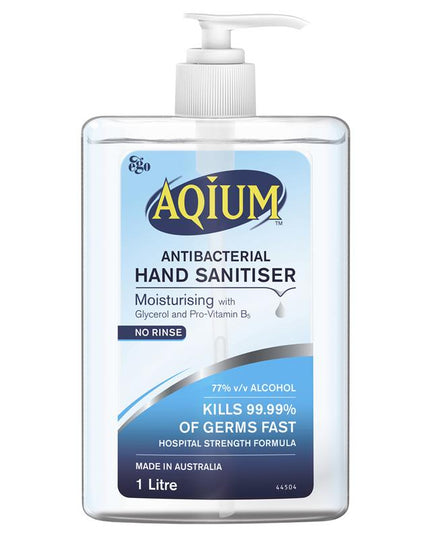 Aqium Antibacterial Hand Sanitiser 1L