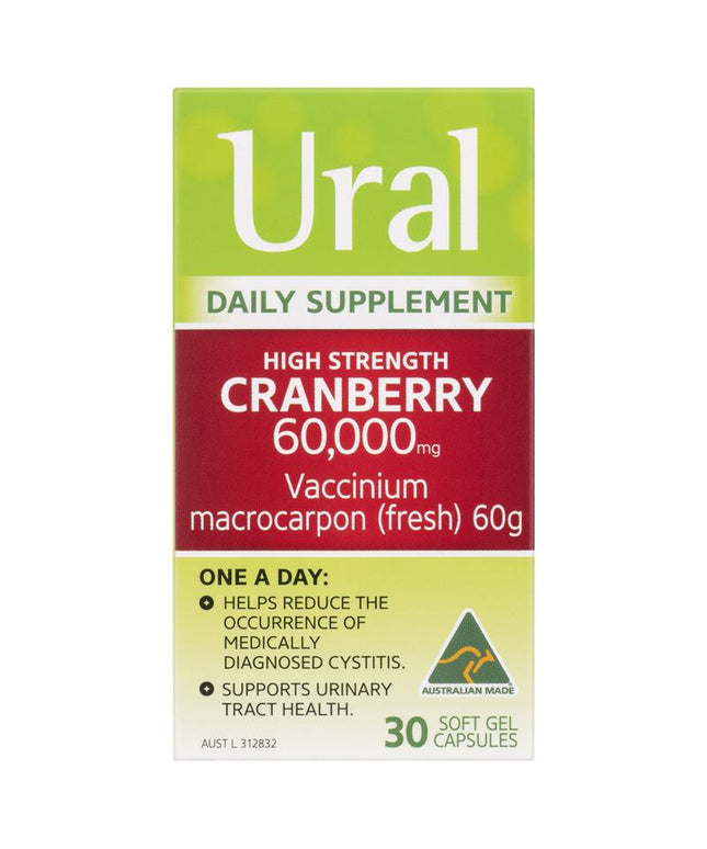 Ural High Strength Cranberry 60000mg 30 Capsules