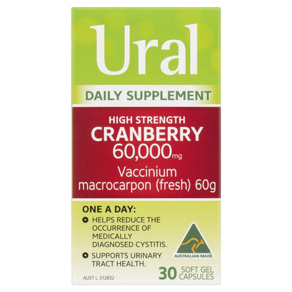 Ural High Strength Cranberry 60000mg 30 Capsules
