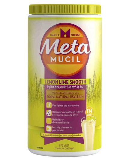 Metamucil Fibre Supplement Lemon Lime Smooth 114 Doses