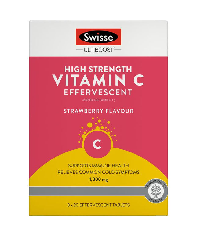 Swisse Vitamin C 60 Effervescent Tablets