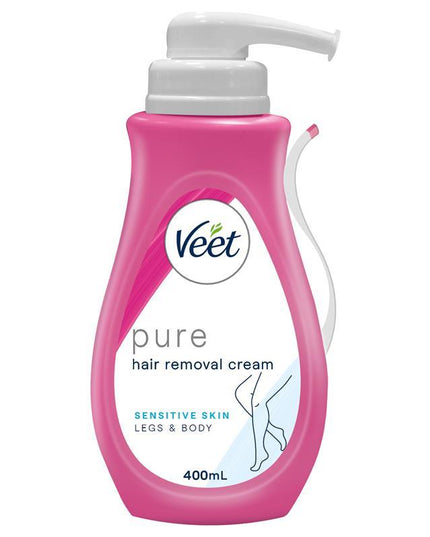 Veet Pure Hair Removal Cream Legs And Body Sensitive Skin 400ml