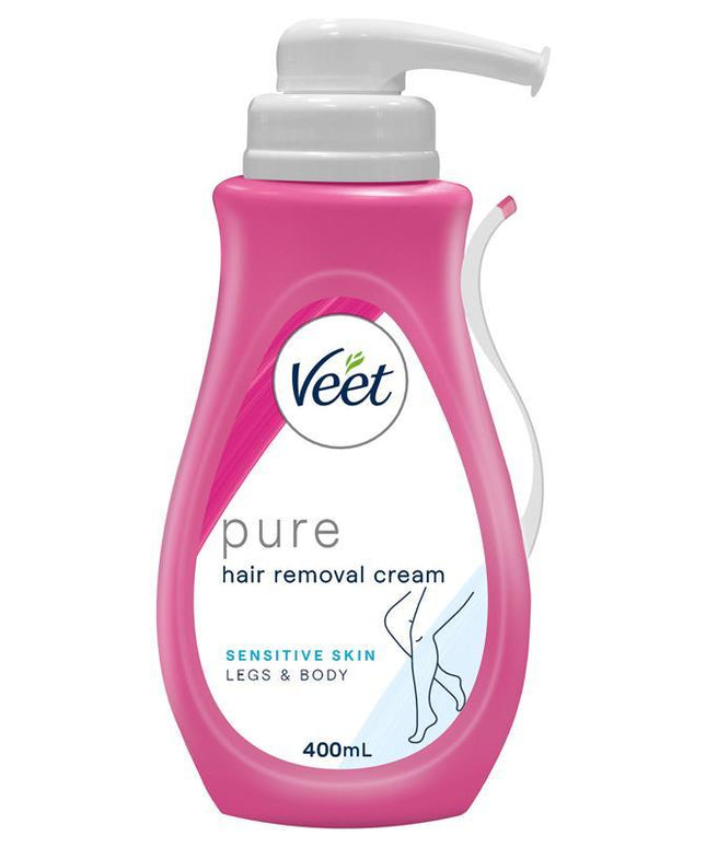 Veet Pure Hair Removal Cream Legs And Body Sensitive Skin 400ml