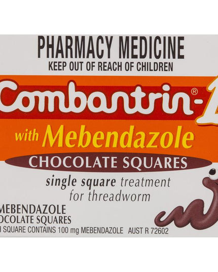 Combantrin -1 Threadworm Chocolate Squares 4 Pack