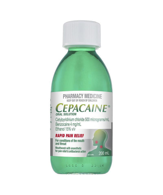 Cepacaine Mouthwash Liquid 200mL