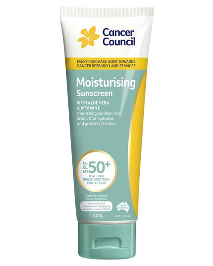 Cancer Council SPF 50+ Moisturising 110ml Tube