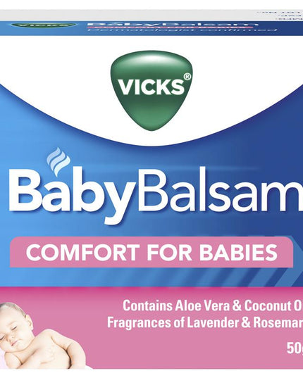 Vicks Baby Balsam Decongestant Chest Rub 50g