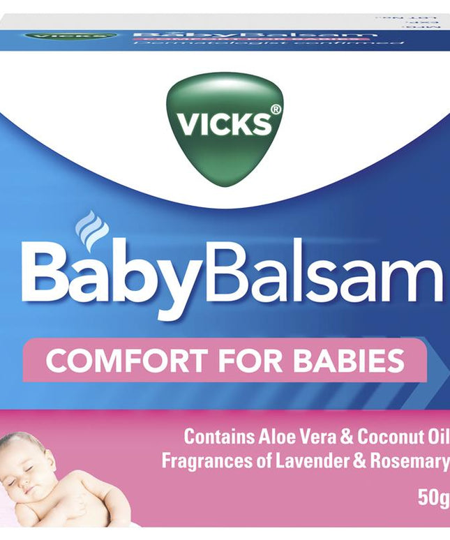 Vicks Baby Balsam Decongestant Chest Rub 50g