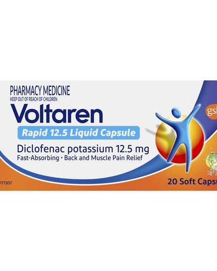 Voltaren Rapid 12.5mg Pain Relief Liquid Capsules 20