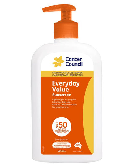 Cancer Council SPF 50+ Everyday Value 500ml