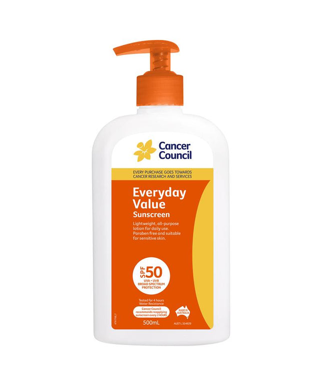 Cancer Council SPF 50+ Everyday Value 500ml
