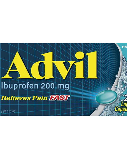 Advil Ibuprofen Pain Relief 20 Liquid Capsules
