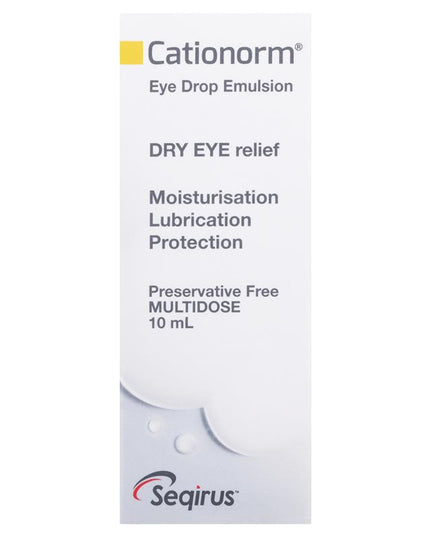 Cationorm Preservative Free Eye Drops 10ml