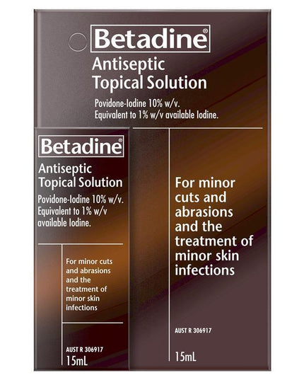 Betadine Antiseptic Topical Solution Liquid 15mL