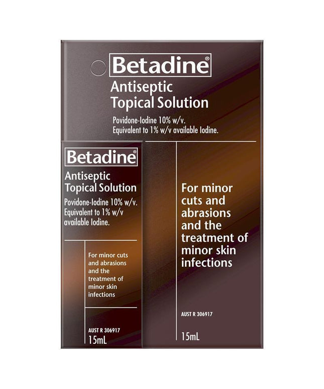 Betadine Antiseptic Topical Solution Liquid 15mL