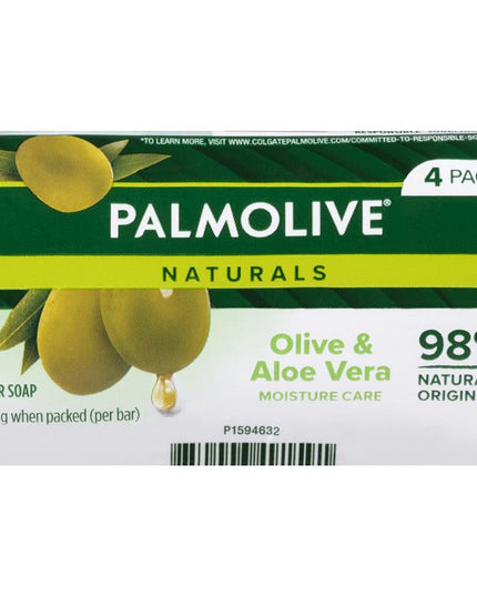 Palmolive Soap Bar Olive & Aloe Vera 90g 4 Pack