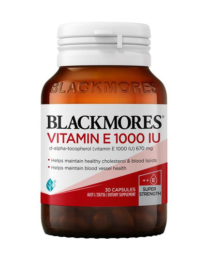Blackmores Vitamin E 1000IU 30 Capsules