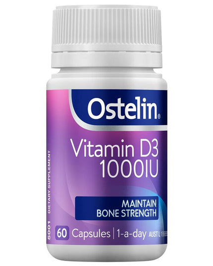 Ostelin Vitamin D3 1000IU 60 Capsules