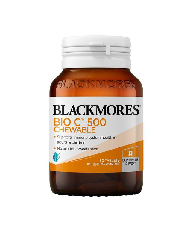 Blackmores Bio C 500mg 50 Chewable Tablets