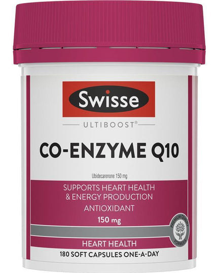 Swisse Ultiboost Co Enzyme Q10 150mg 180 Capsules