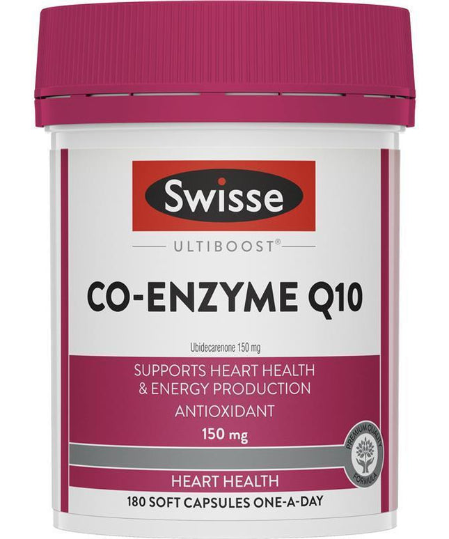 Swisse Ultiboost Co Enzyme Q10 150mg 180 Capsules