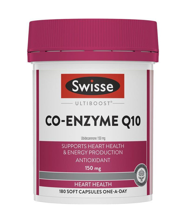 Swisse Ultiboost Co Enzyme Q10 150mg 180 Capsules