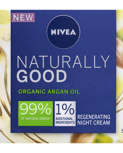 NIVEA Naturally Good Regenerating Face Moisturiser Night 50ml