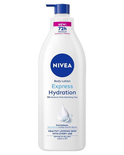 NIVEA Express Hydration Body Lotion Moisturiser 400ml