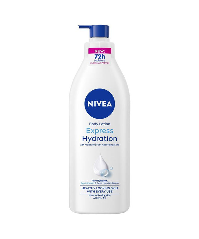 NIVEA Express Hydration Body Lotion Moisturiser 400ml