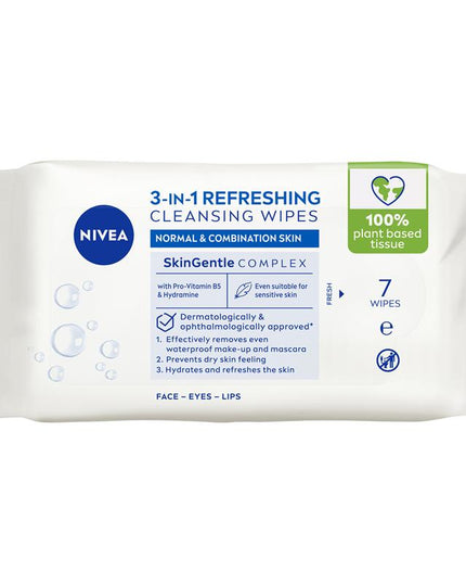 NIVEA Daily Essentials Refreshing Face Wipes 7pk