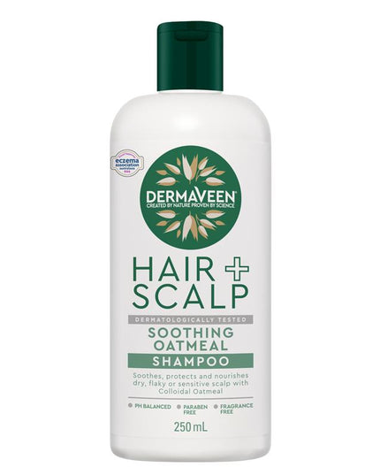 DermaVeen Oatmeal Shampoo for Dry, Flaky or Sensitive Scalps 250mL