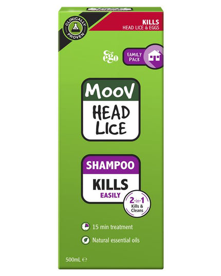 Moov Head Lice Shampoo 500Ml - Lice/Nits