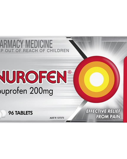 Nurofen Ibuprofen Pain Relief Tablets 200mg 96 Pack