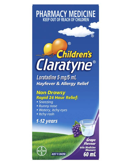 Claratyne Childrens Grape Syrup 60ml