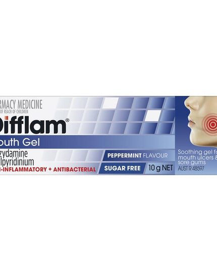 Difflam Anti-inflammatory Mouth Gel Peppermint 10g