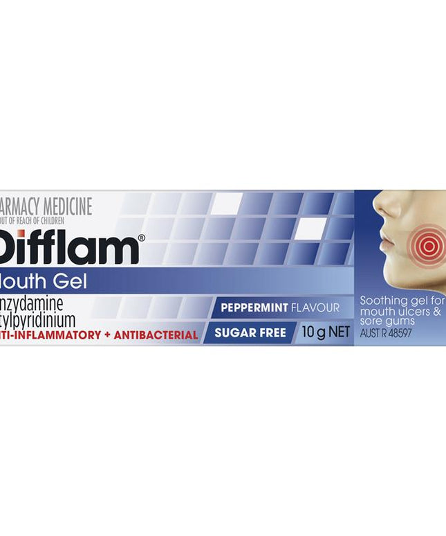 Difflam Anti-inflammatory Mouth Gel Peppermint 10g