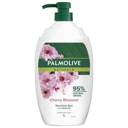Palmolive Naturals Body Wash Milk & Cherry Blossom Shower Gel 1L