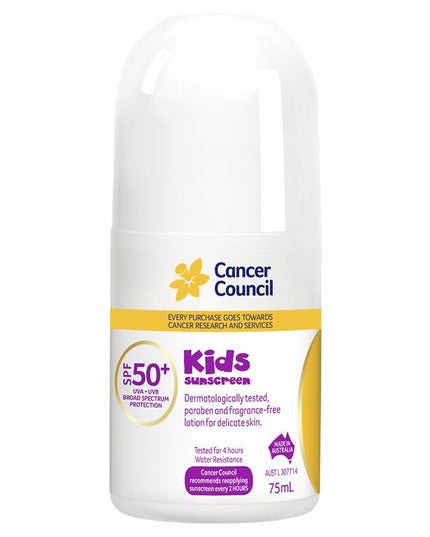 Cancer Council SPF 50+ Kids 75ml Roll On