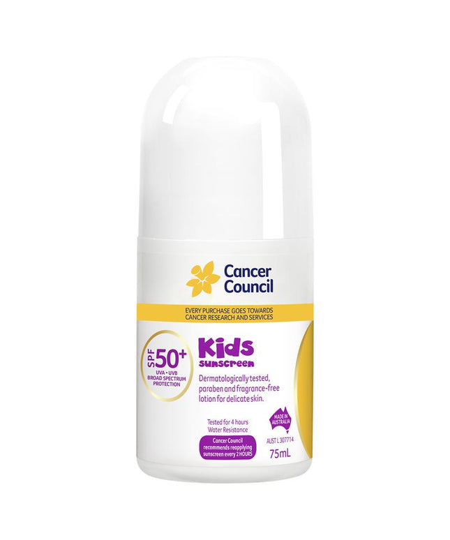 Cancer Council SPF 50+ Kids 75ml Roll On