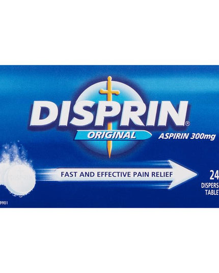 Disprin Soluble Direct Fast Acting Pain Relief Tablets 24 Pack