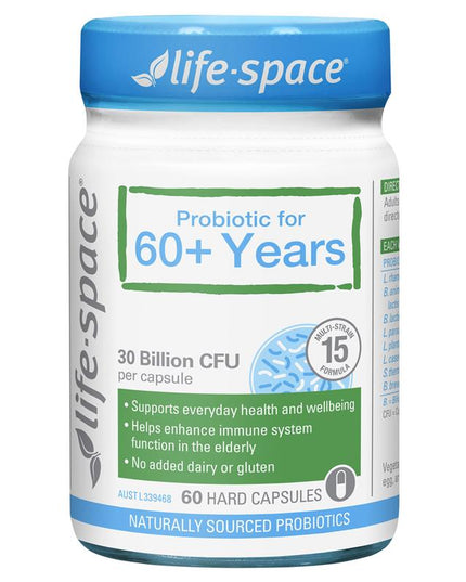 Life-Space Probiotic For 60+ Years 60 Capsules