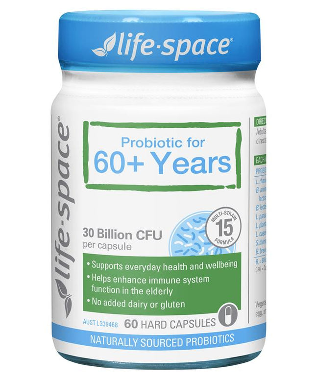 Life-Space Probiotic For 60+ Years 60 Capsules