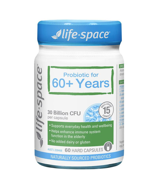 Life-Space Probiotic For 60+ Years 60 Capsules